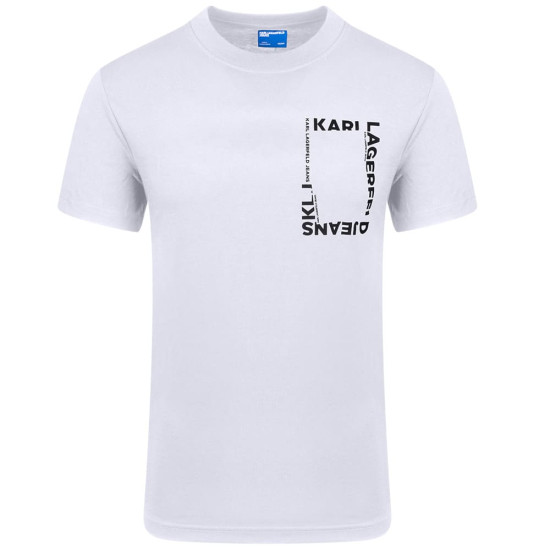 KARL JEANS Λευκό T-shirt C Neck - B2M17046