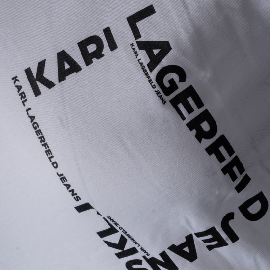 KARL JEANS Λευκό T-shirt C Neck - B2M17046