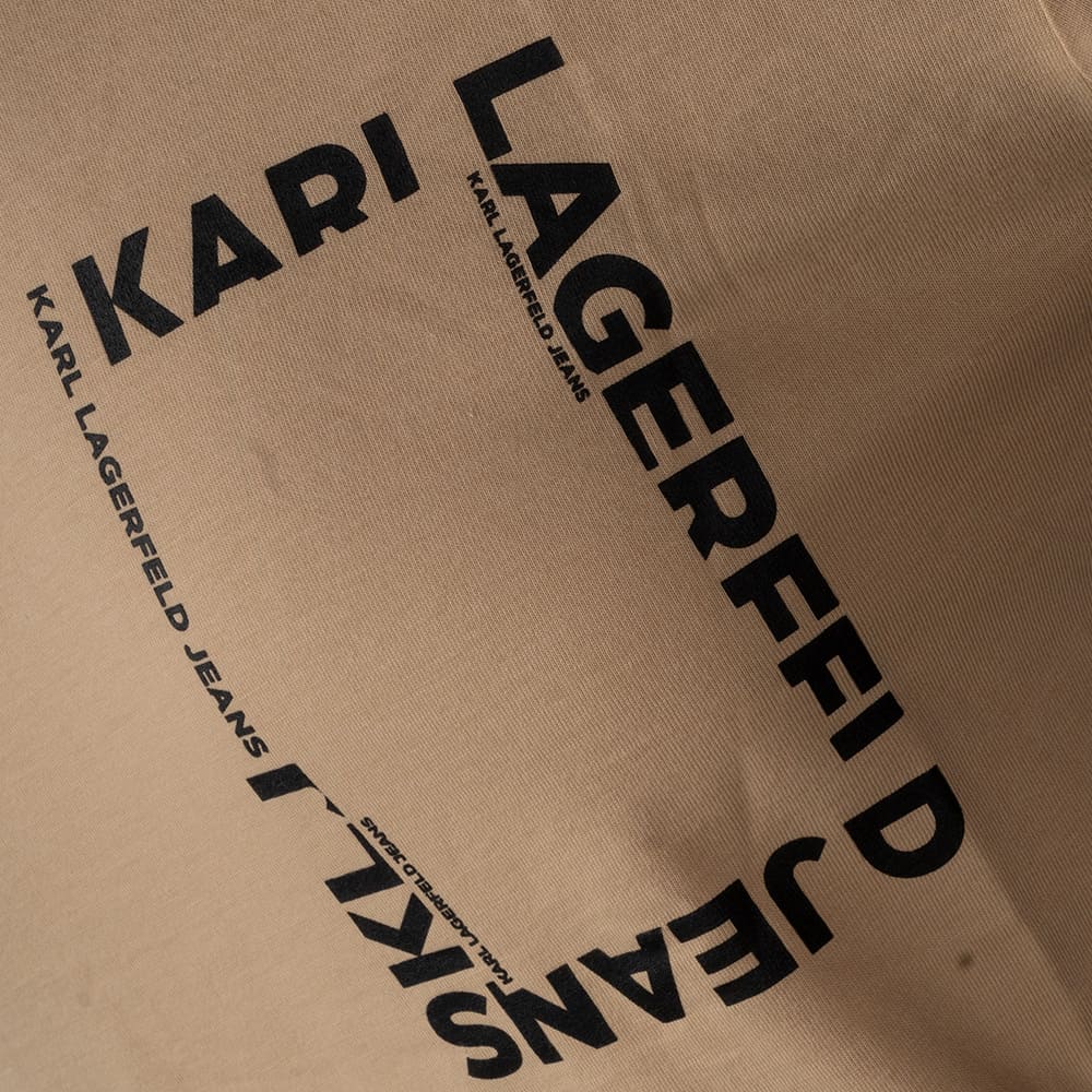 KARL JEANS Μπεζ T-shirt C Neck - B2M17046
