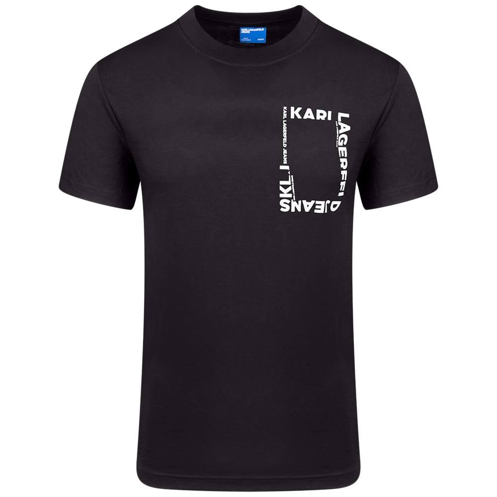 KARL JEANS Μαύρο T-shirt C Neck - B2M17046