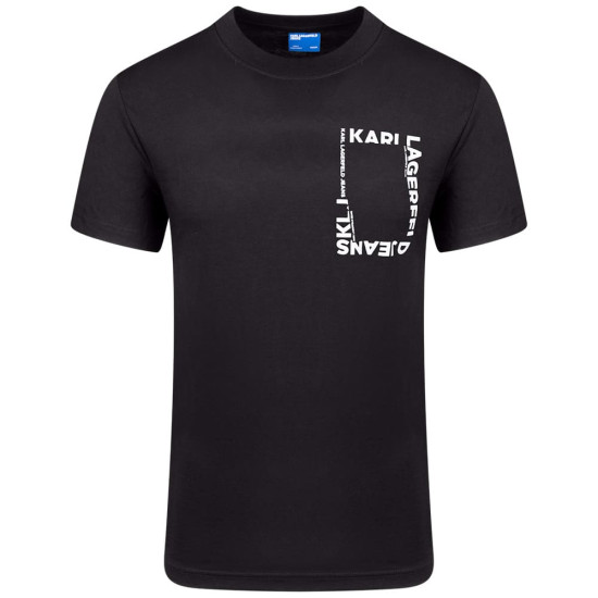 KARL JEANS Μαύρο T-shirt C Neck - B2M17046