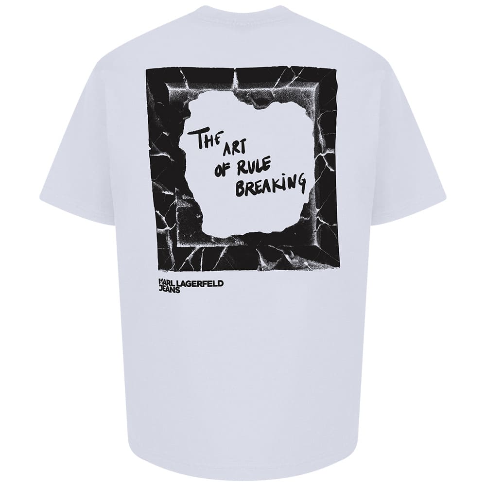 KARL JEANS Λευκό T-shirt C Neck - B2M17063