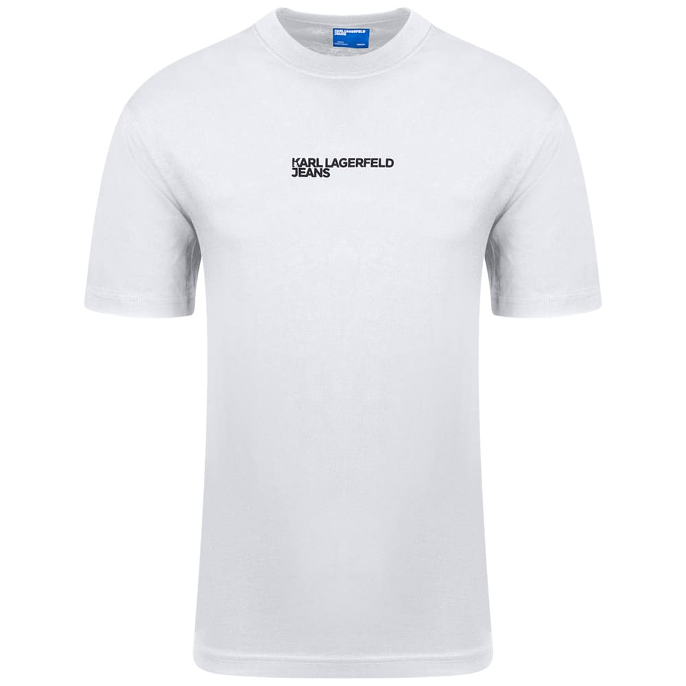 KARL JEANS Λευκό T-shirt C Neck - B2M17090