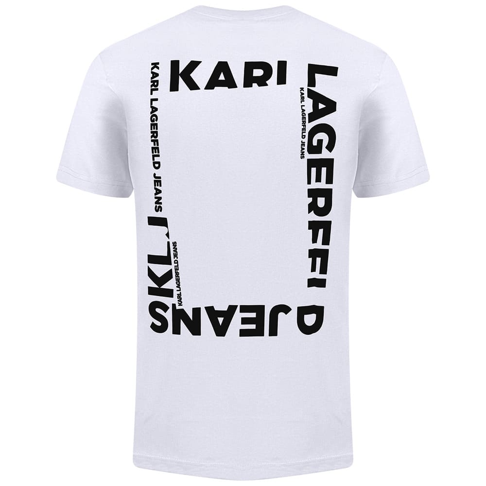 KARL JEANS Λευκό T-shirt C Neck - B2M17090