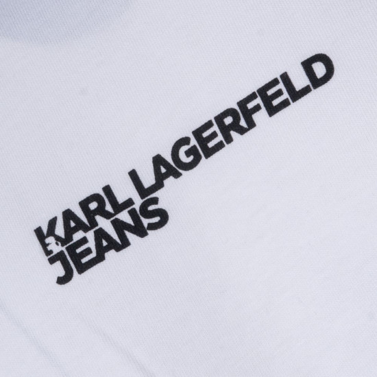 KARL JEANS Λευκό T-shirt C Neck - B2M17090