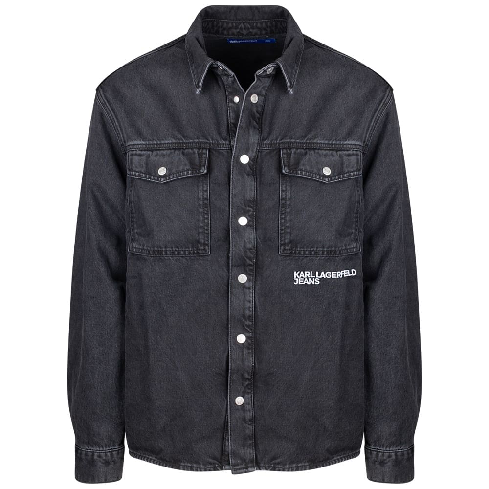 KARL JEANS Μαύρο Πουκάμισο Overshirt Denim - B3M16005
