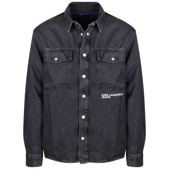 KARL JEANS Μαύρο Πουκάμισο Overshirt Denim - B3M16005