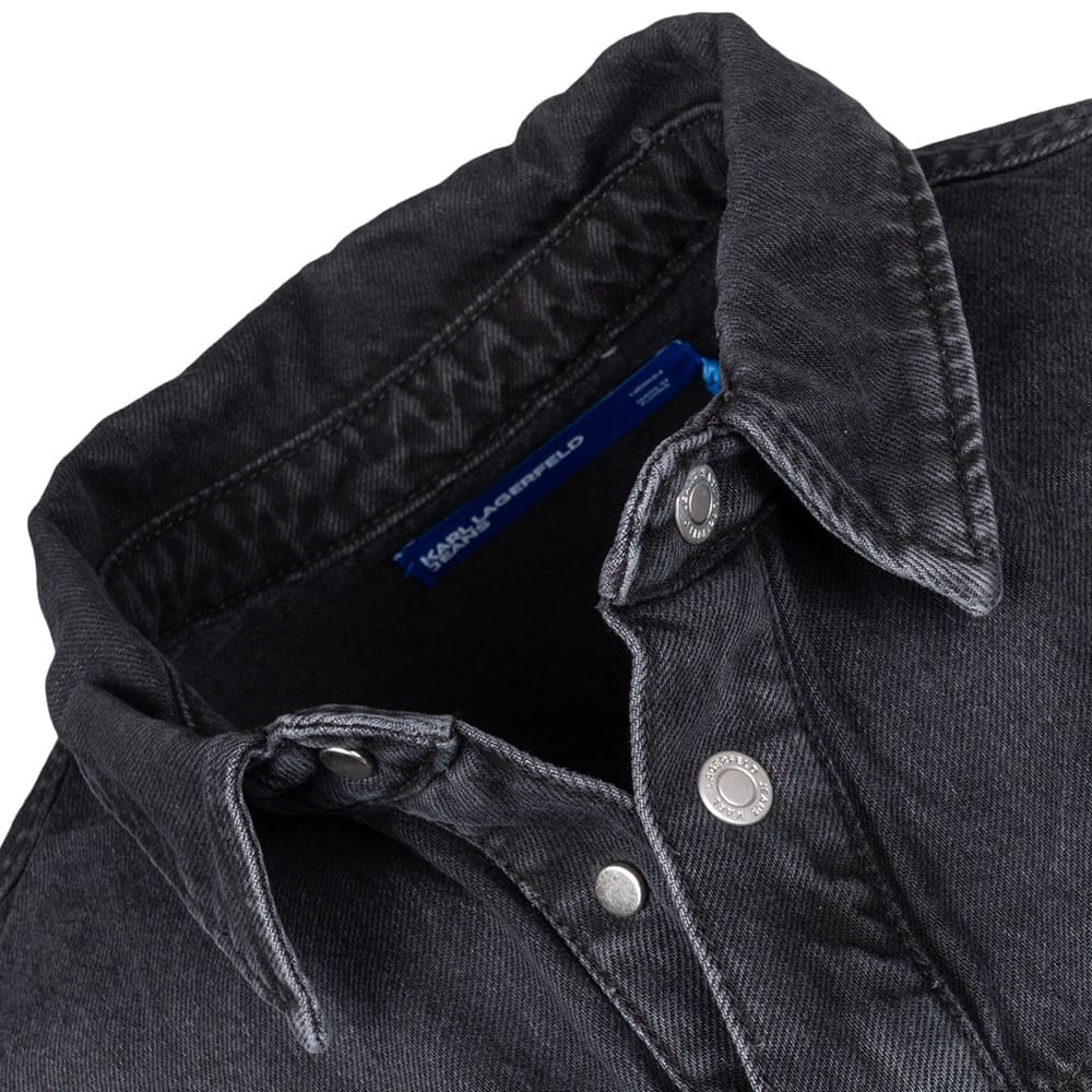 KARL JEANS Μαύρο Πουκάμισο Overshirt Denim - B3M16005
