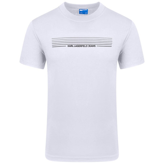 KARL JEANS Λευκό T-shirt C Neck - B3M17001