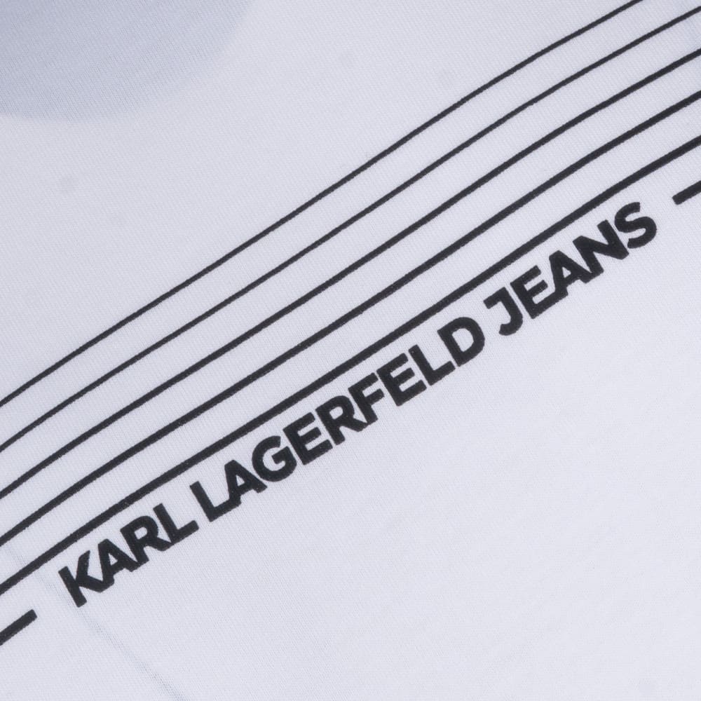 KARL JEANS Λευκό T-shirt C Neck - B3M17001