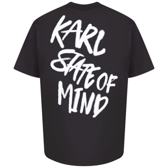 KARL JEANS Μαύρο T-shirt C Neck - B3M17005