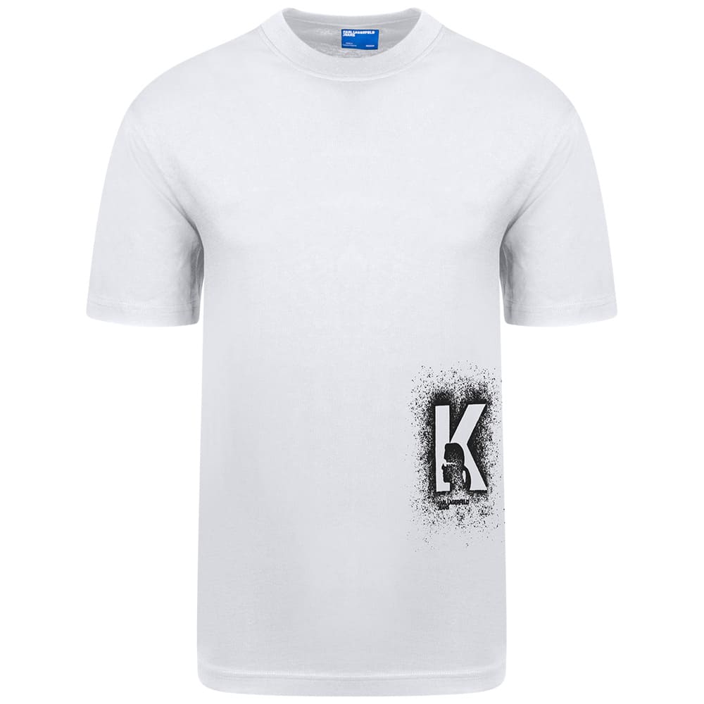 KARL JEANS Λευκό T-shirt C Neck - B3M17029