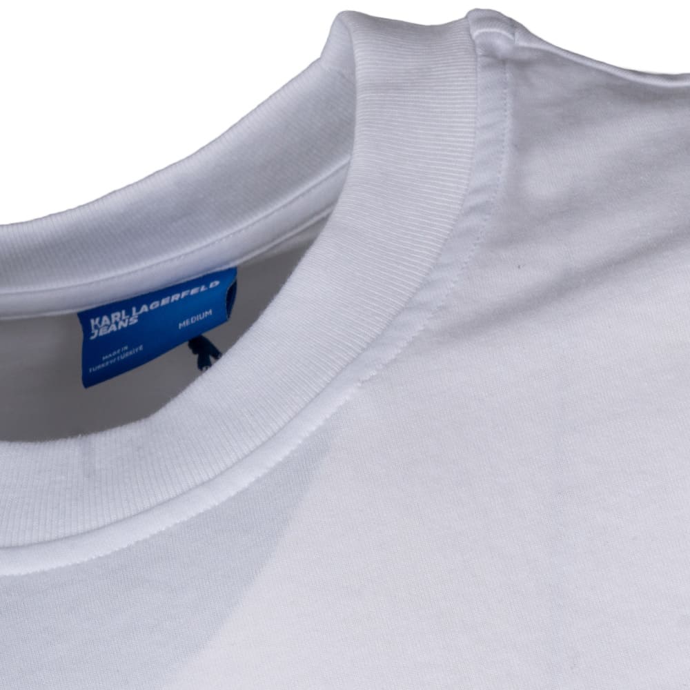 KARL JEANS Λευκό T-shirt C Neck - B3M17029