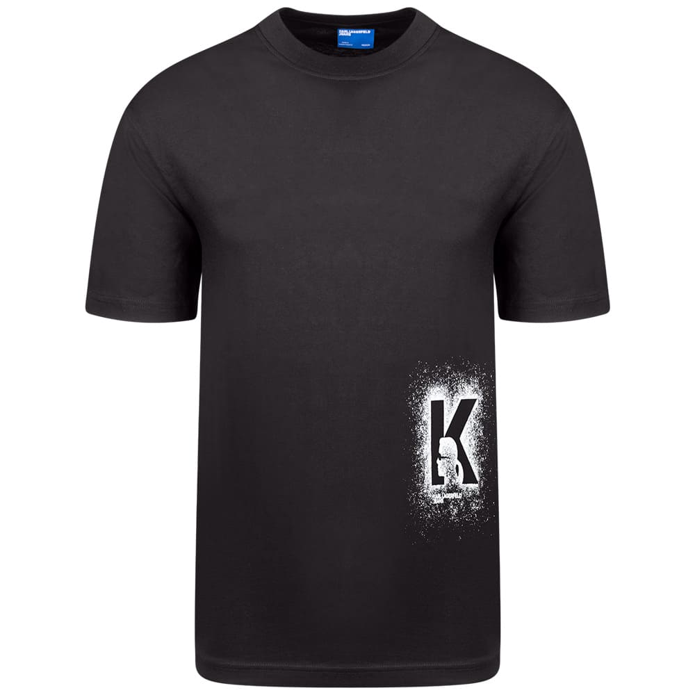 KARL JEANS Μαύρο T-shirt C Neck - B3M17029