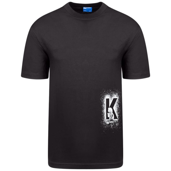 KARL JEANS Μαύρο T-shirt C Neck - B3M17029