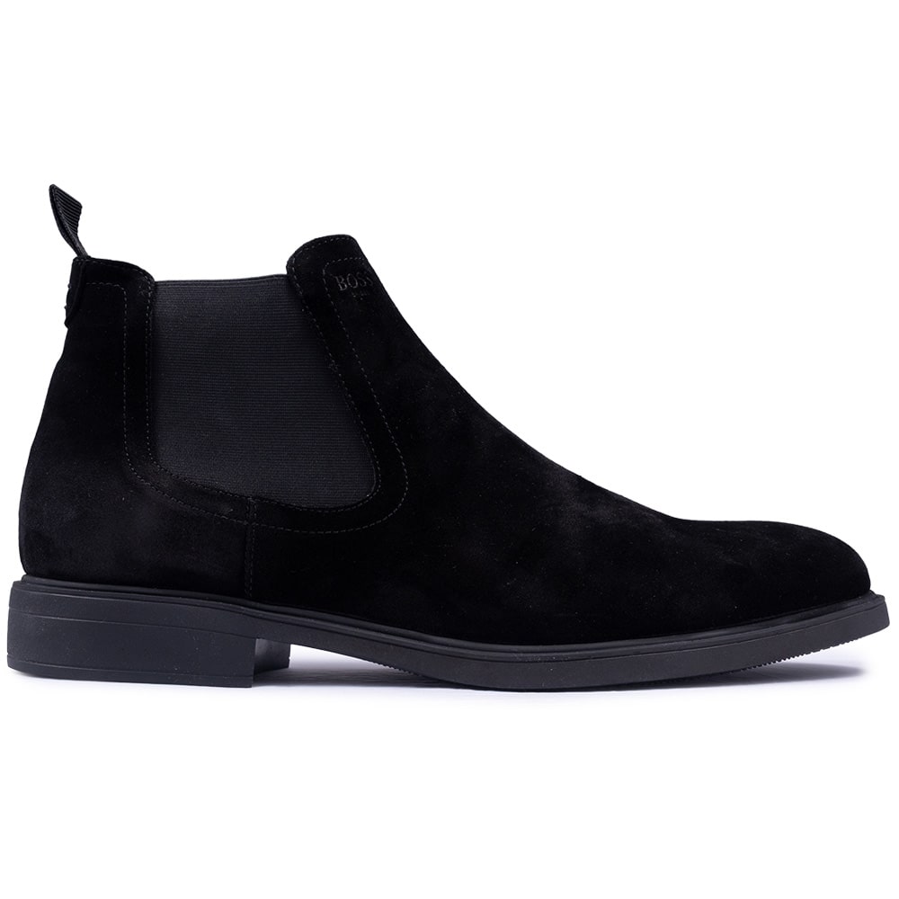 Boss Shoes Μαύρο Μποτάκι 100% Leather - C7861 SUE