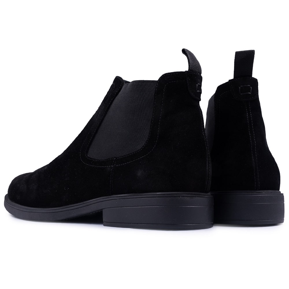 Boss Shoes Μαύρο Μποτάκι 100% Leather - C7861 SUE
