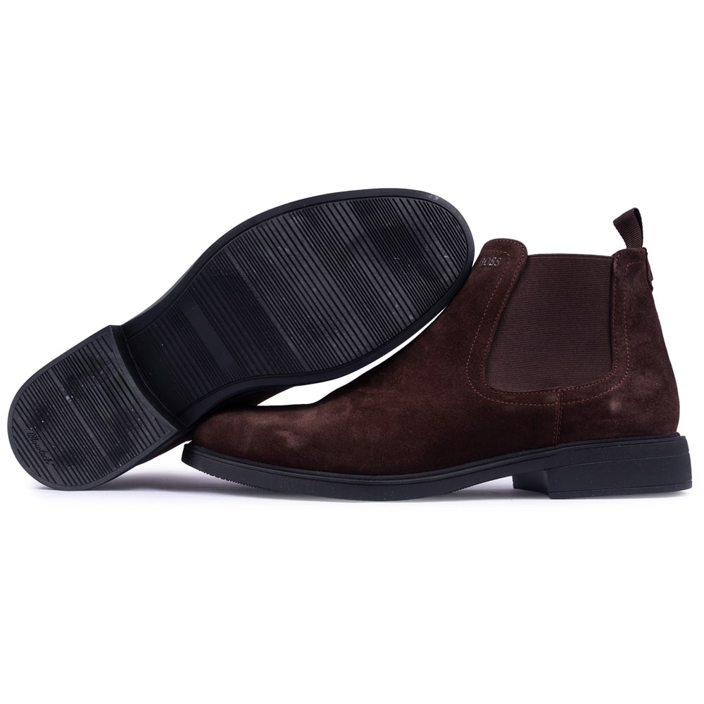 Boss Shoes Καφέ Μποτάκι 100% Leather - C7861 SUE