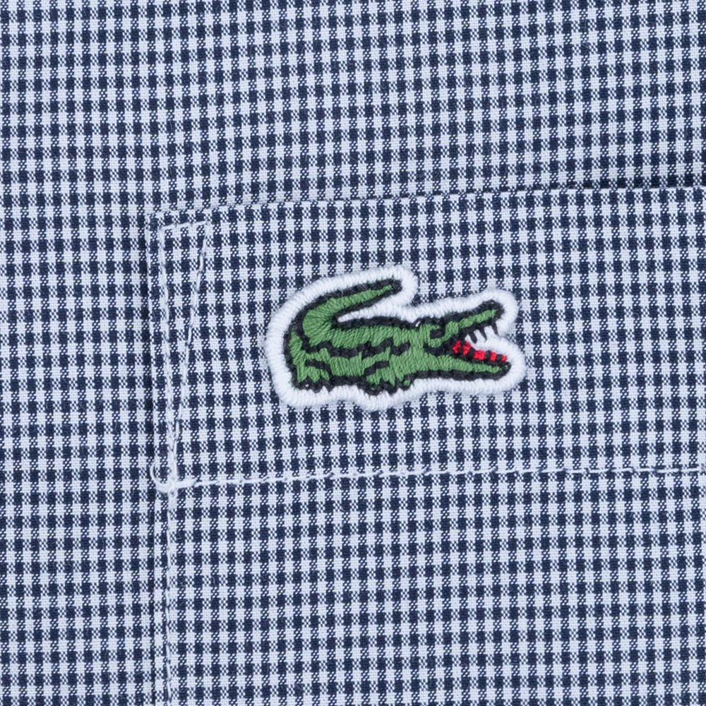 LACOSTE Μπλε Καρό Πουκάμισο Button Down - 3CH2564