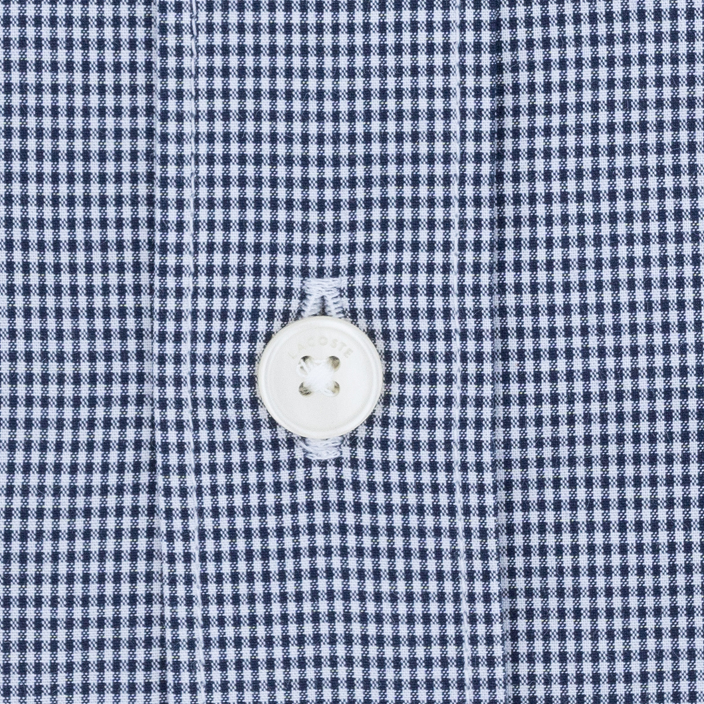 LACOSTE Μπλε Καρό Πουκάμισο Button Down - 3CH2564
