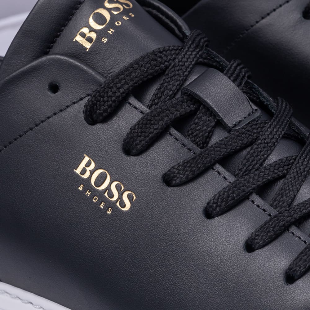 Boss Shoes Μαύρα Sneakers 100% Leather - D5720