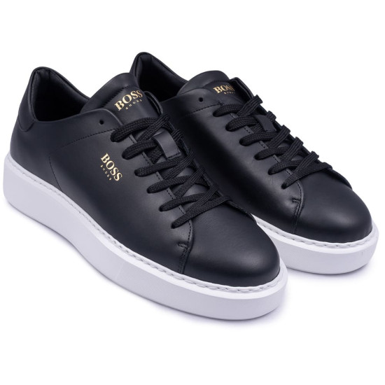 Boss Shoes Μαύρα Sneakers 100% Leather - D5720