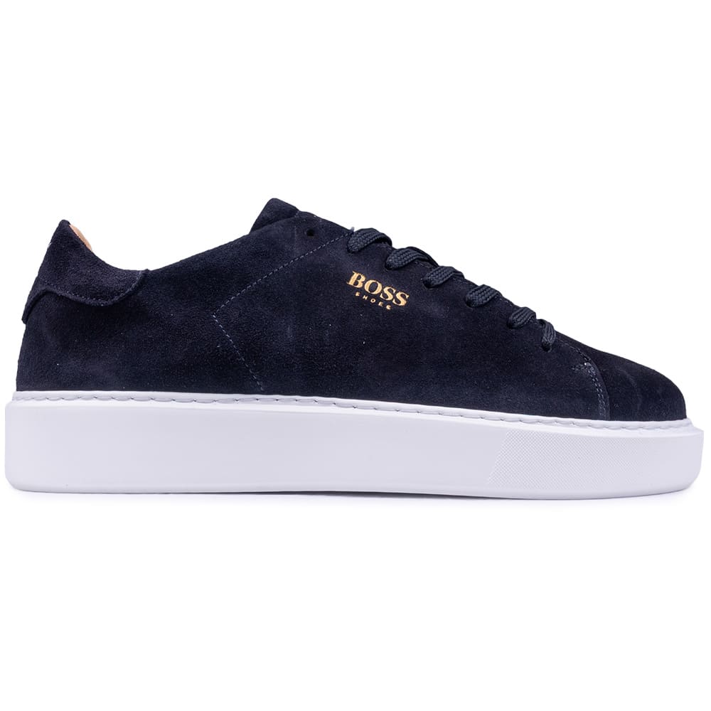 Boss Shoes Μπλε Sneakers 100% leather - D5720 SUEDE