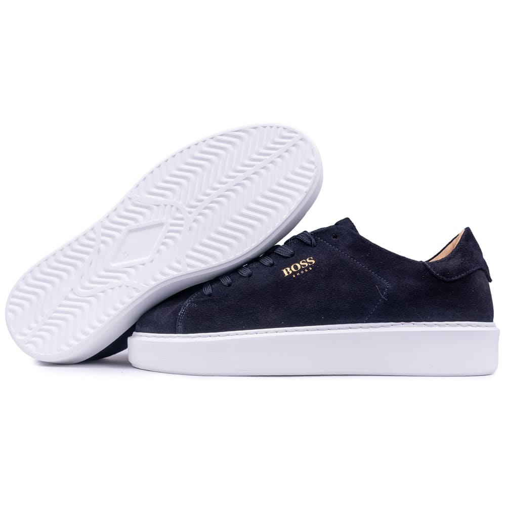 Boss Shoes Μπλε Sneakers 100% leather - D5720 SUEDE