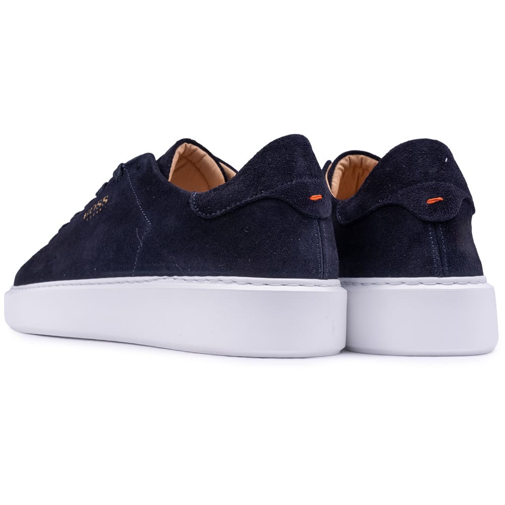 Boss Shoes Μπλε Sneakers 100% leather - D5720 SUEDE