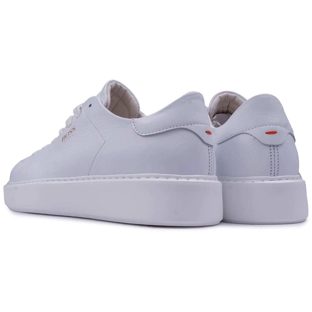 Boss Shoes Λευκά Sneakers 100% Leather - D5720