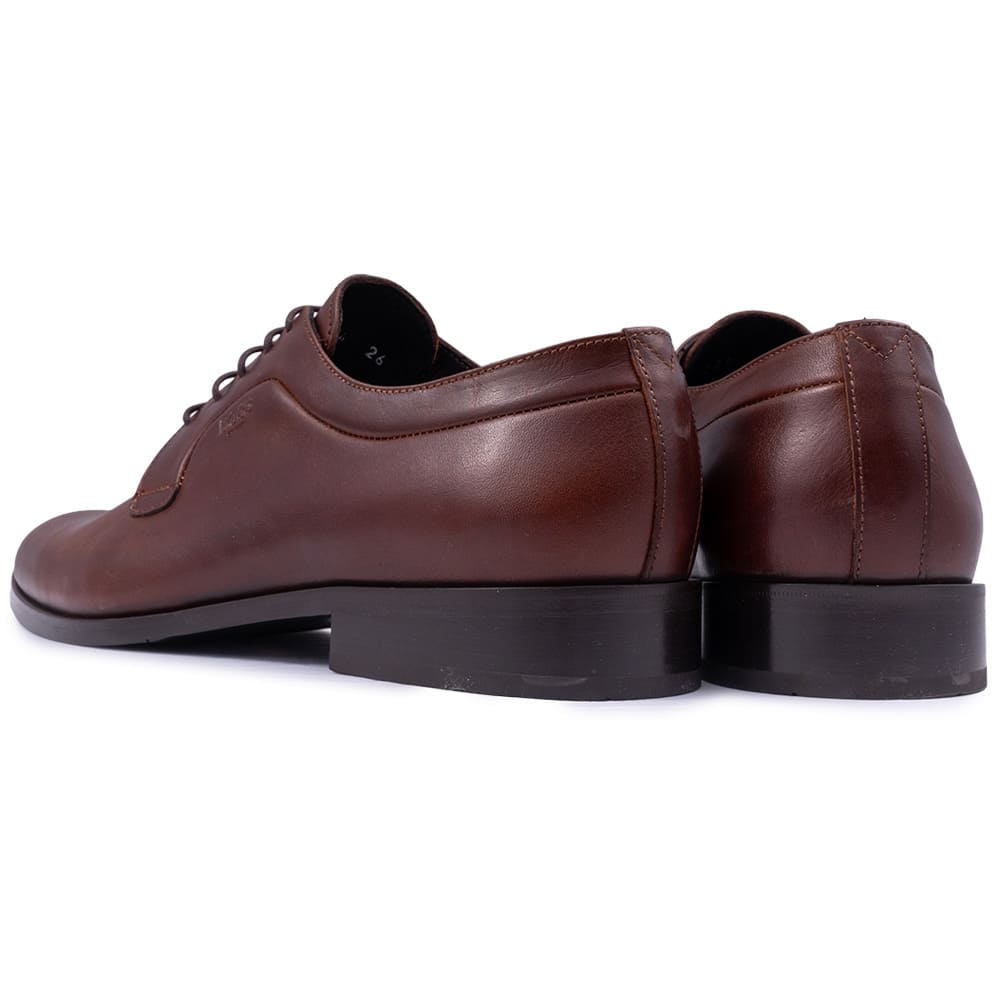 BOSS SHOES Καφέ Derby 100% Leather - D7521