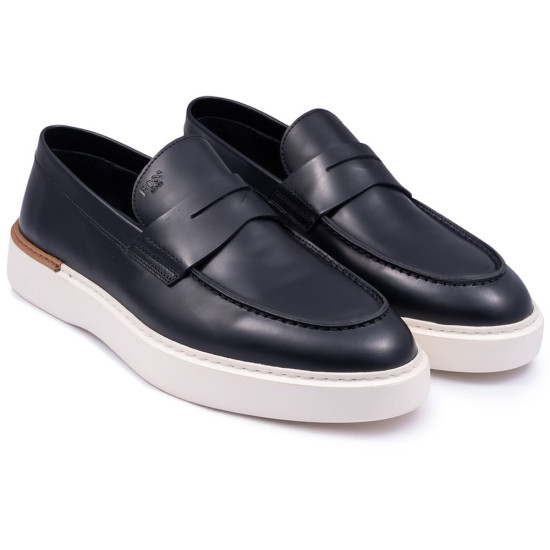 Boss Shoes Μαύρα Loafers 100% Leather - D7864