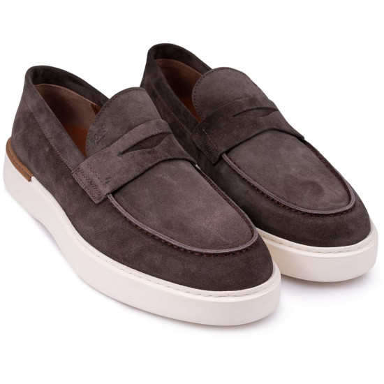 Boss Shoes Καφέ Loafer 100% Leather - D7864 SUE