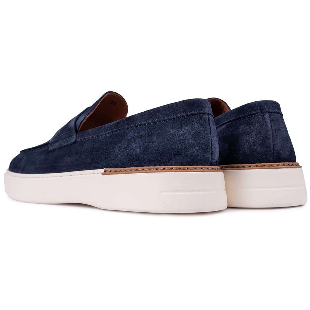 Boss Shoes Μπλε Loafer 100% Leather - D7864 SUE