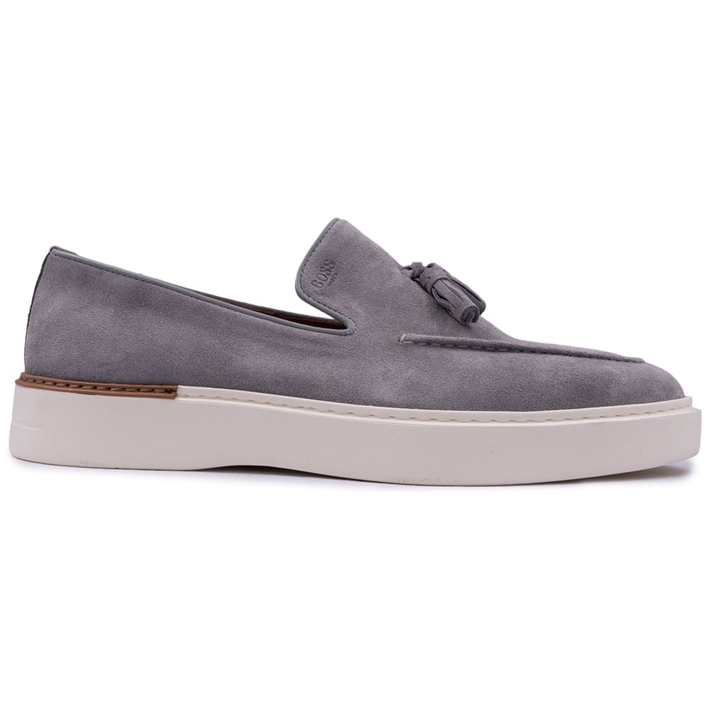 Boss Shoes Γκρι Loafer 100% Leather - D7865 SUE