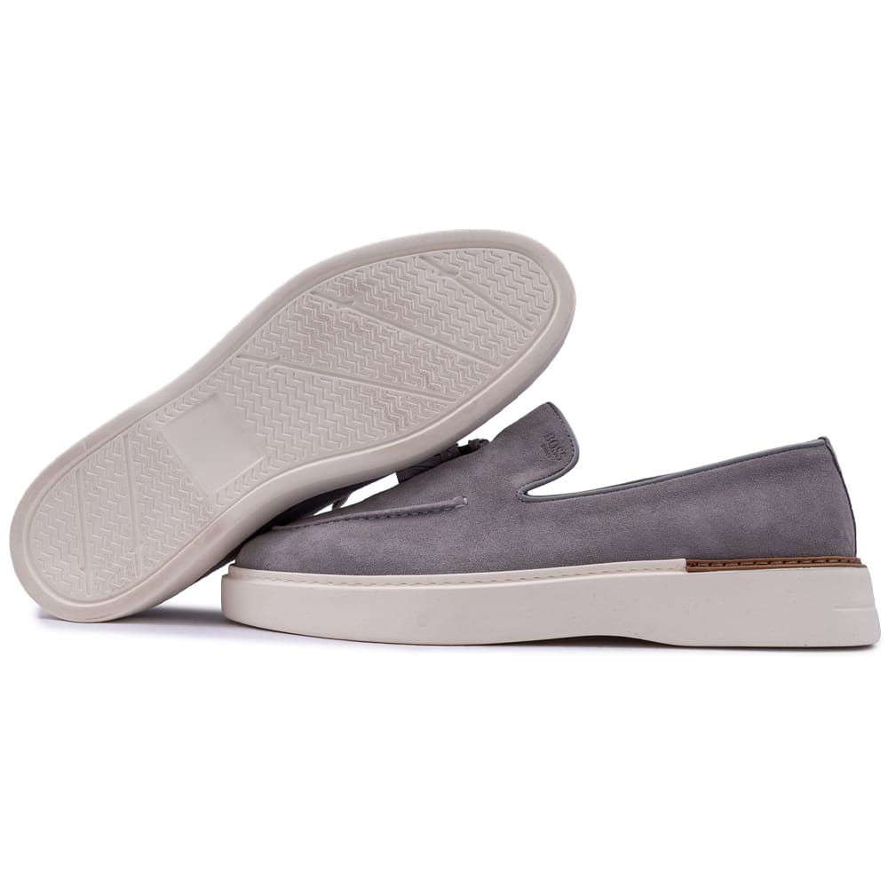 Boss Shoes Γκρι Loafer 100% Leather - D7865 SUE