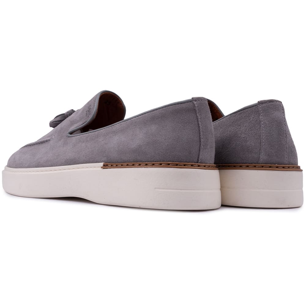 Boss Shoes Γκρι Loafer 100% Leather - D7865 SUE