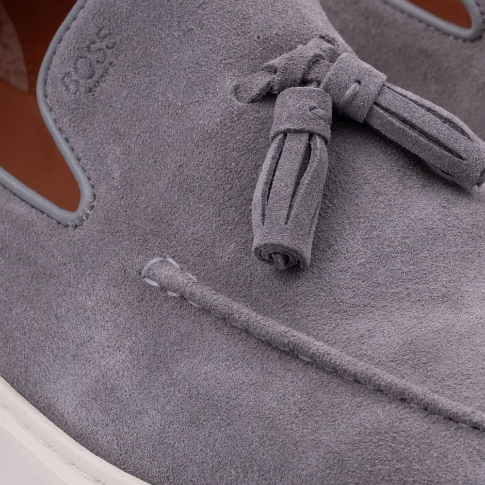 Boss Shoes Γκρι Loafer 100% Leather - D7865 SUE