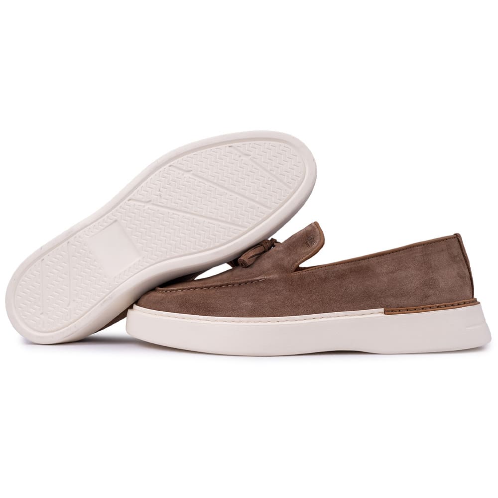 Boss Shoes Μπεζ Loafer 100% Leather - D7865 SUE