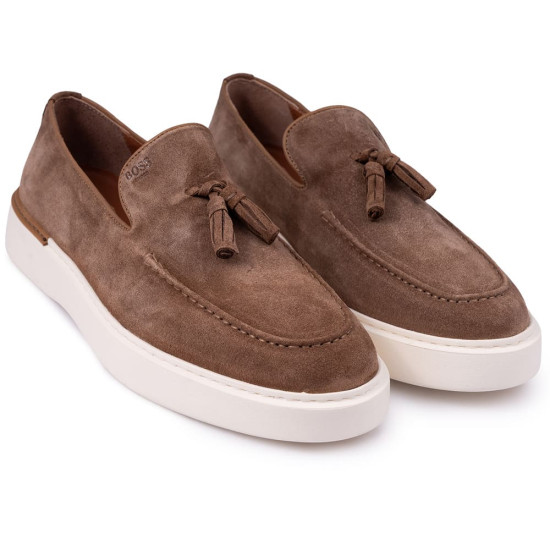 Boss Shoes Μπεζ Loafer 100% Leather - D7865 SUE