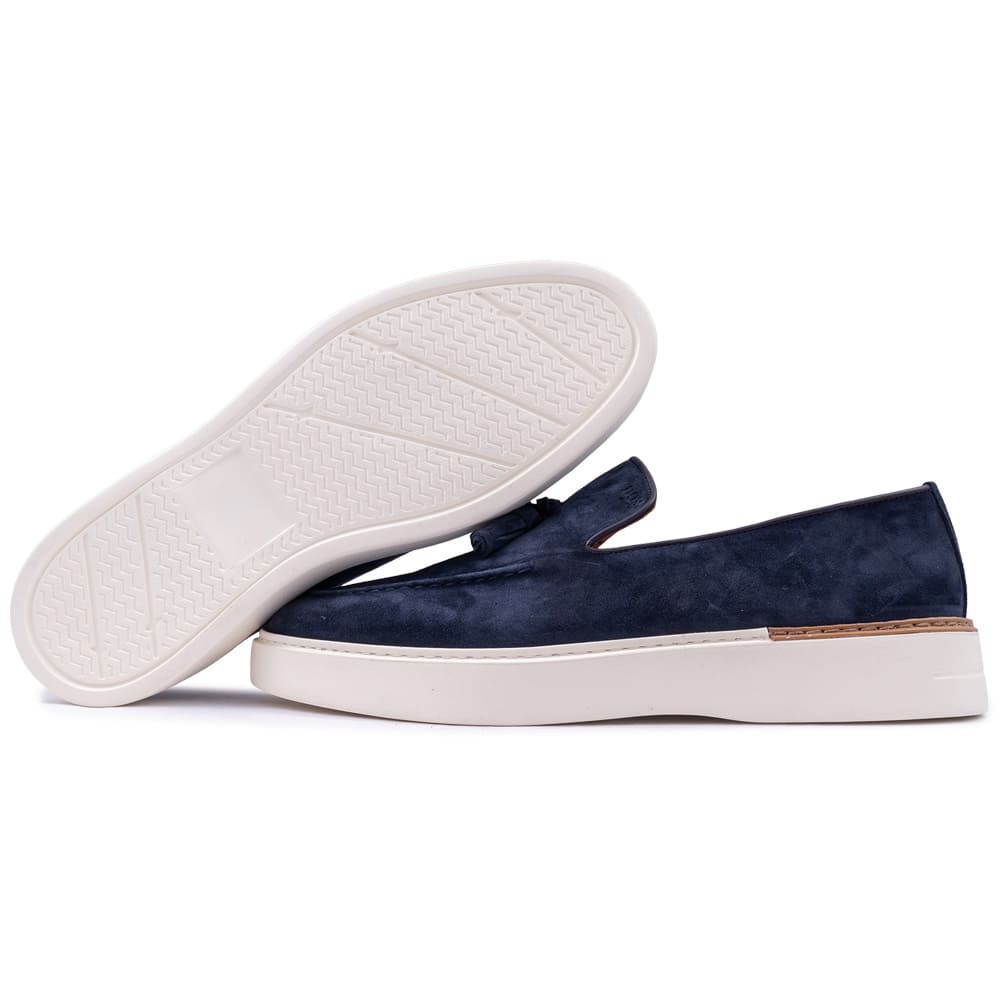 Boss Shoes Μπλε Loafer 100% Leather - D7865 SUE