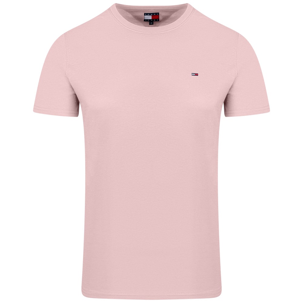 TOMMY JEANS Ροζ T-shirt C Neck - DM0DM04411