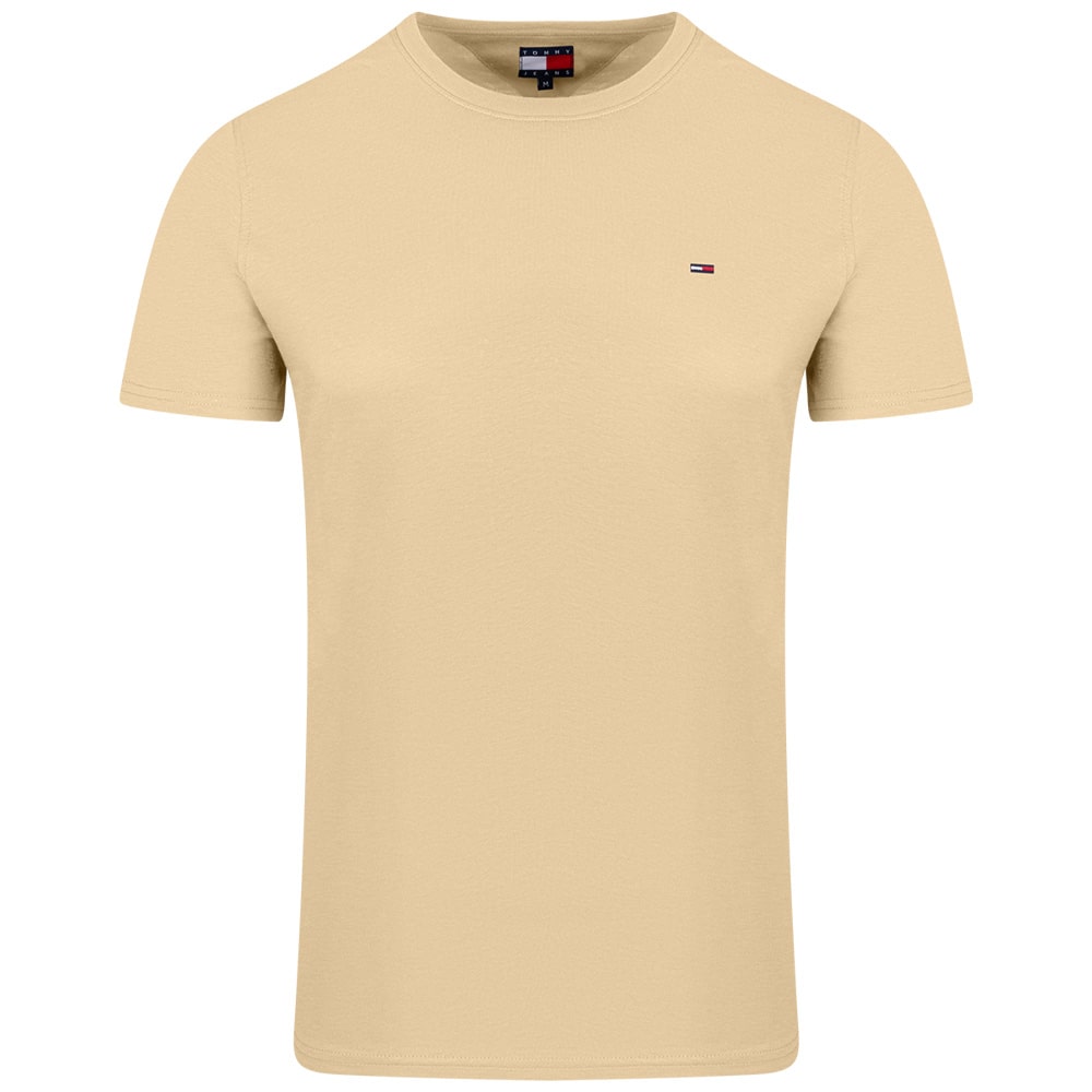 TOMMY JEANS Κίτρινο T-shirt C Neck - DM0DM04411