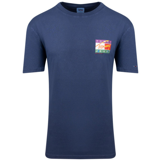 Tommy Jeans Μπλε T-shirt C Neck - DM0DM16827