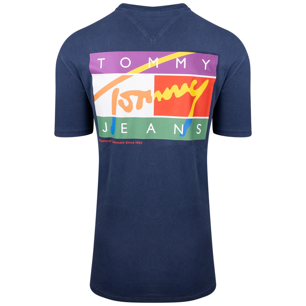 Tommy Jeans Μπλε T-shirt C Neck - DM0DM16827