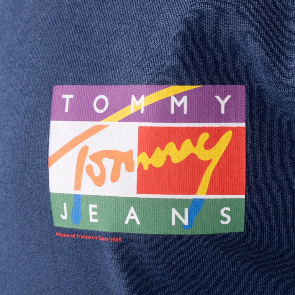 Tommy Jeans Μπλε T-shirt C Neck - DM0DM16827