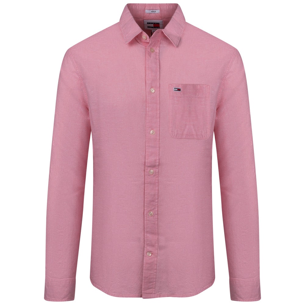 Tommy Jeans Ροζ Πουκάμισο Linen Blend - DM0DM18962