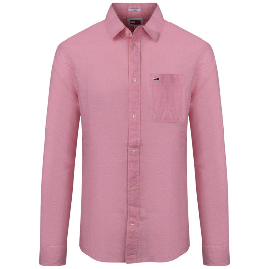 Tommy Jeans Ροζ Πουκάμισο Linen Blend - DM0DM18962