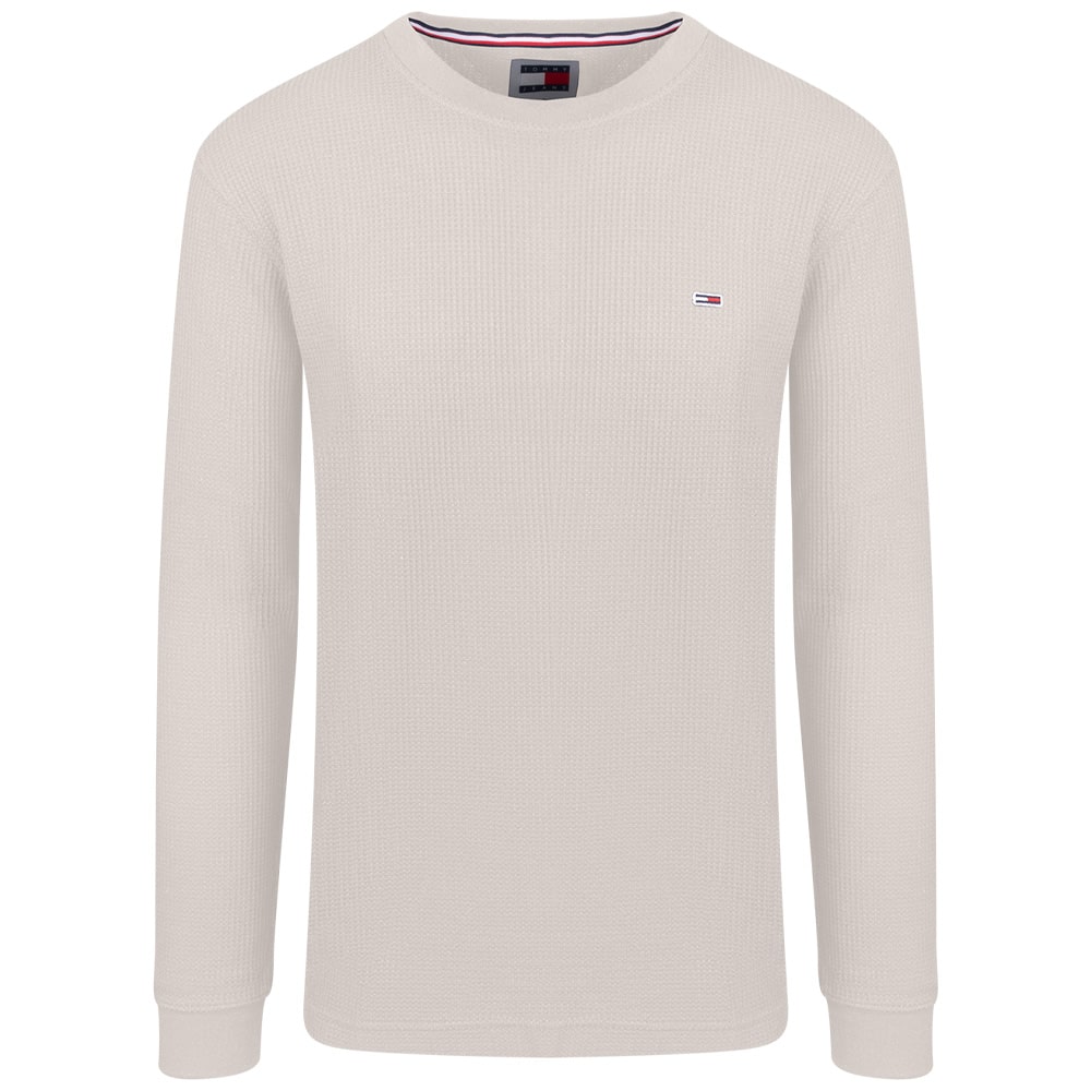 Tommy Jeans Εκρού Πουλόβερ C Neck - DM0DM19216