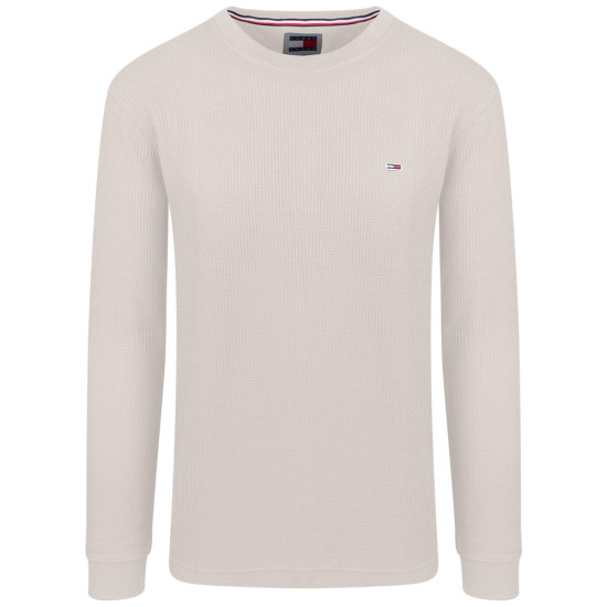 Tommy Jeans Εκρού Πουλόβερ C Neck - DM0DM19216